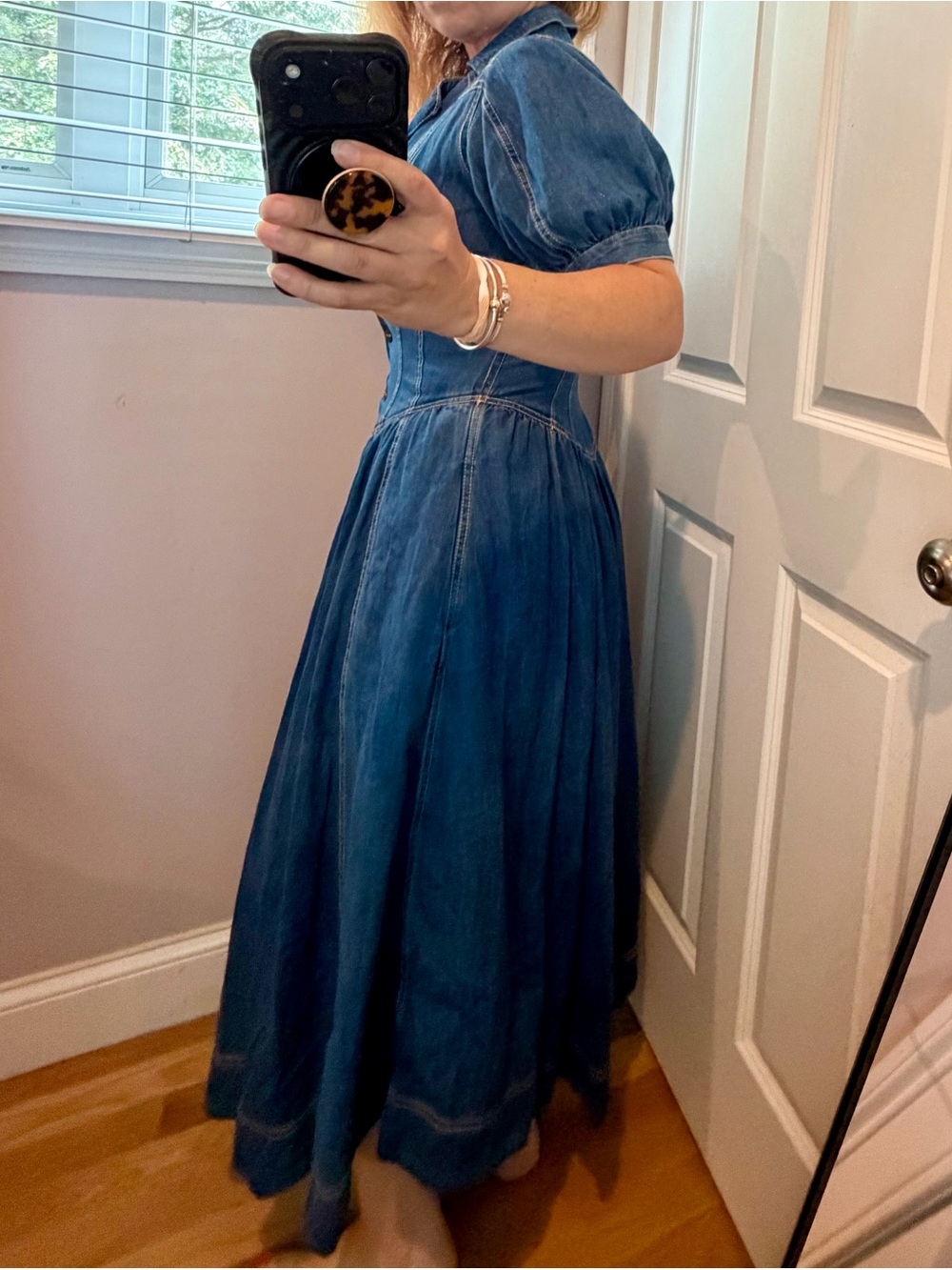 NWT Pilcro Denim Midi Dress - Picture 3 of 8